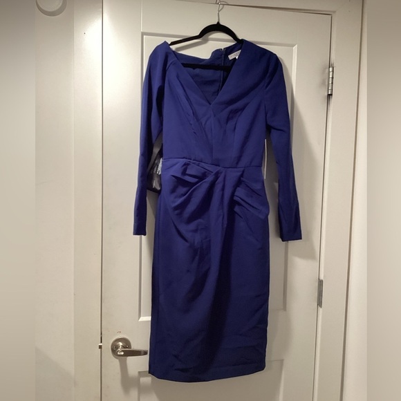 NWT Kay Unger Size 4 Cecelia Midi Dress - Picture 2 of 7